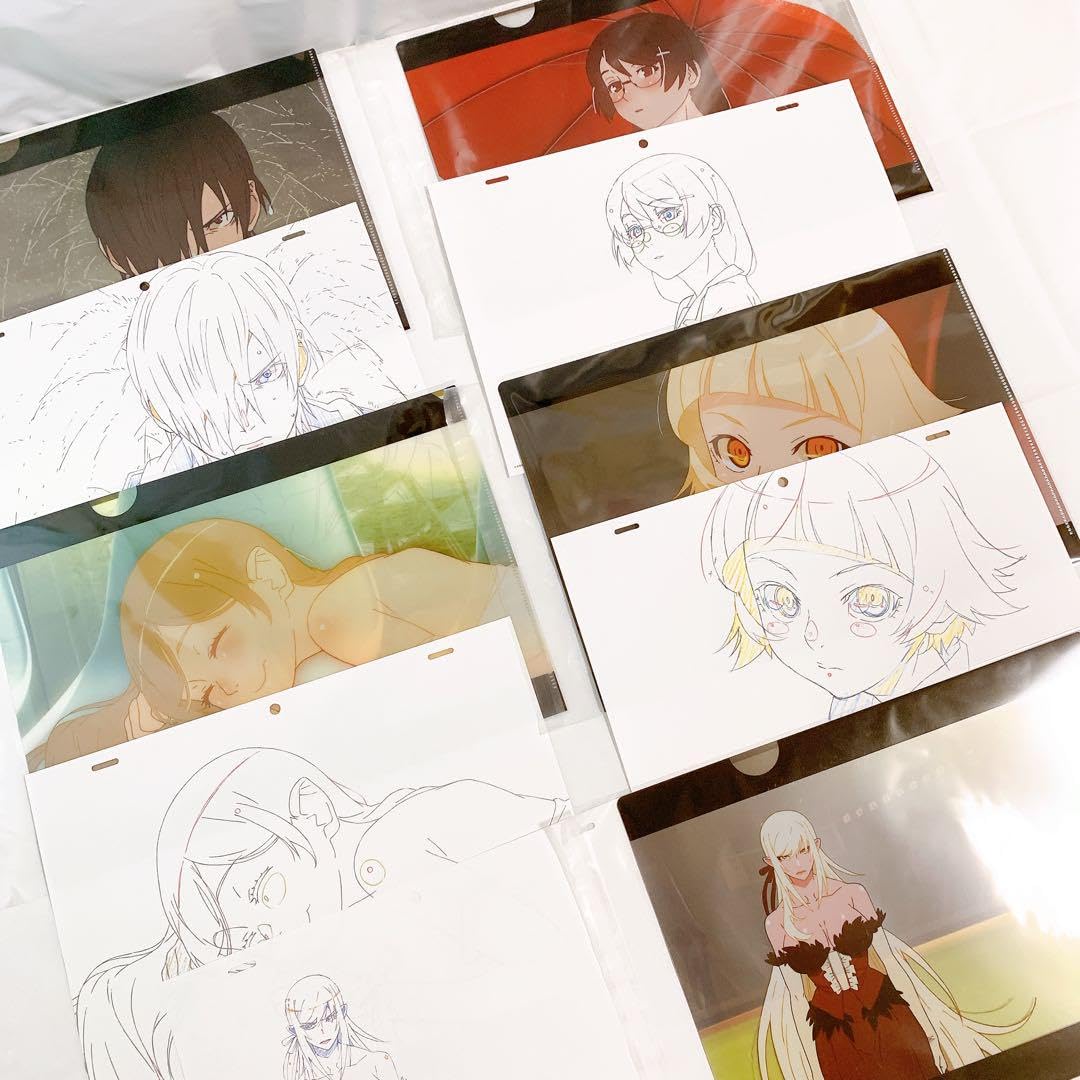 Amazon.co.jp: 傷物語 映画 特典 複製原画入り クリアファイル キス