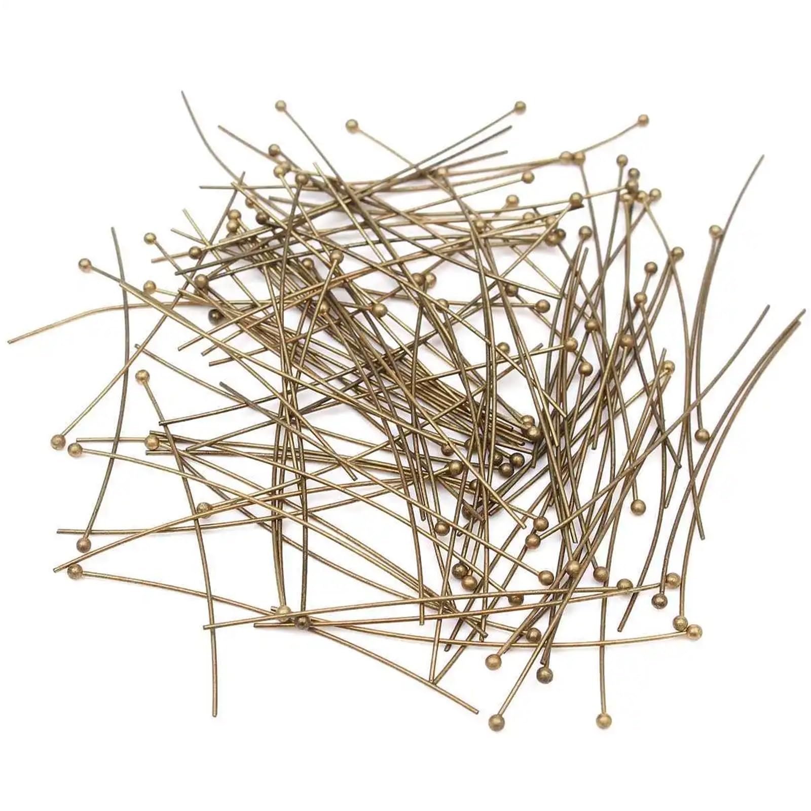 600 pines de cabeza de bola de metal de 20/30/40/50 mm para manualidades, fabricación de joyas, accesorios de bricolaje hechos a mano