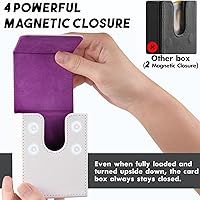 Vista 9 de ZLCA MTG YuGiOh - Caja de cartas para cartas intercambiables, MTG YuGiOh con capacidad para más de 100 tarjetas de una sola funda, caja