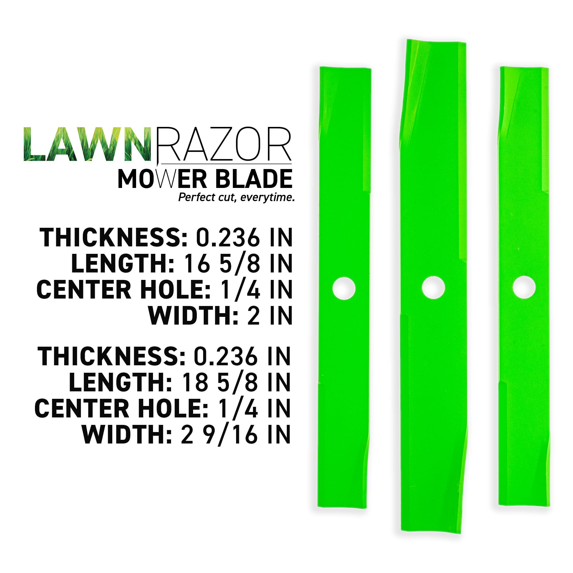 8TEN LawnRAZOR Blade Set for Mahindra EMAX20S Compact Tractor 54