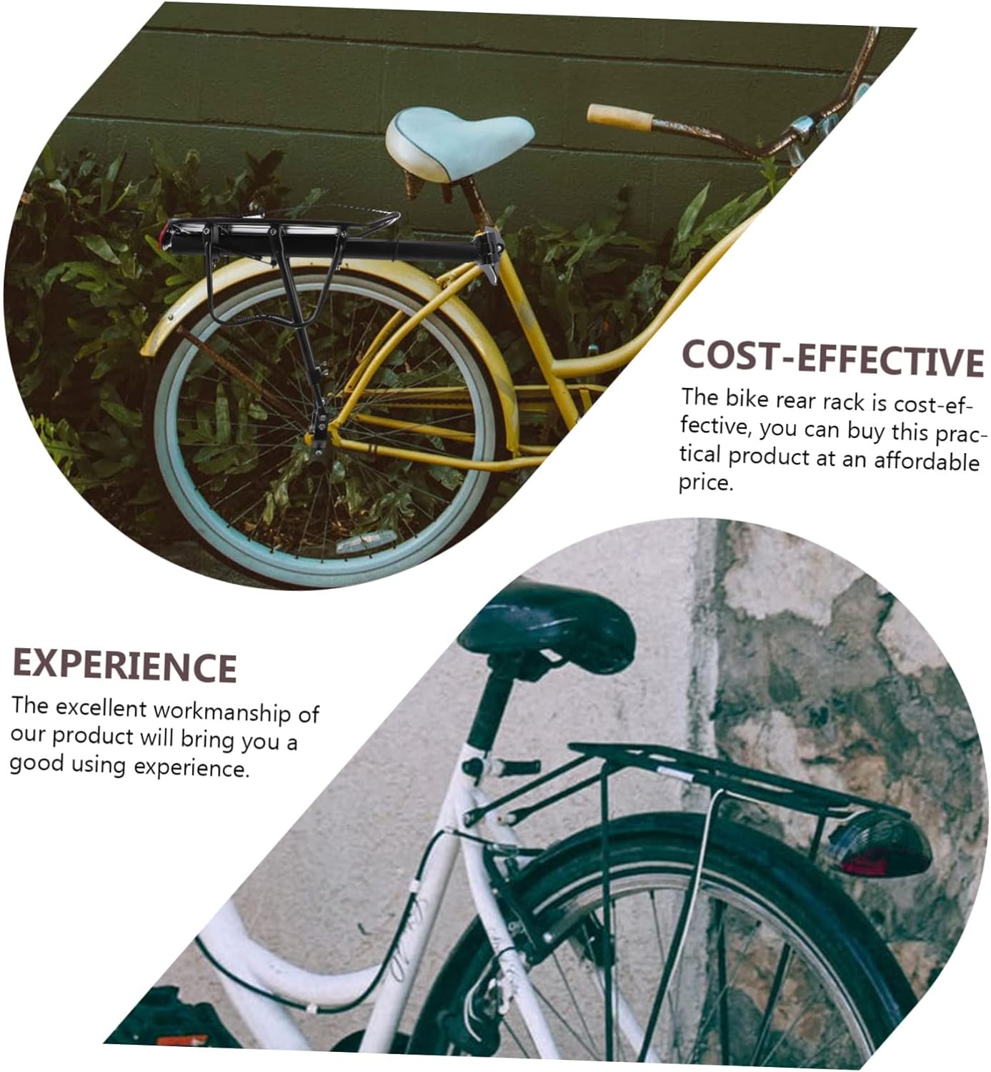 Mountain Bike Cargo Rack Lightweight Aluminum Rear Storage Rack for Biking Durable and Stable Luggage Shelf Accessory for Outdoor Adventures