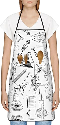 Miniatura 3 de Chemistry Print Apron,Printed Apron, Chef Pron,Home Cooking Apron