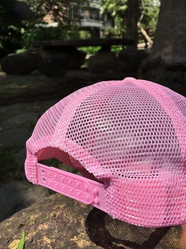Miniatura 5 de Waldeal Gorra de malla para niños y niñas de 3 a 13 años de edad oso de montaña juvenil gorra de béisbol Negro, Rosado, Rojo, Azul Real, Azul