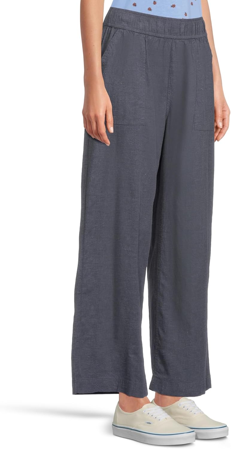 Toad&Co Taj Hemp Wide Leg Pants for Women - Hemp-Blend Construction - Encased Elasticized Waistband