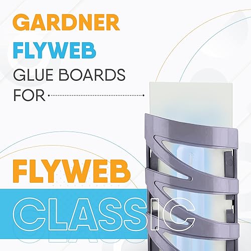 Miniatura 4 de Flyweb Fly Light - Tablas de pegamento 1 paquete de 10 tableros de pegamento de repuesto para Gardner Flyweb Classic Fly Light y Flyweb Plus -