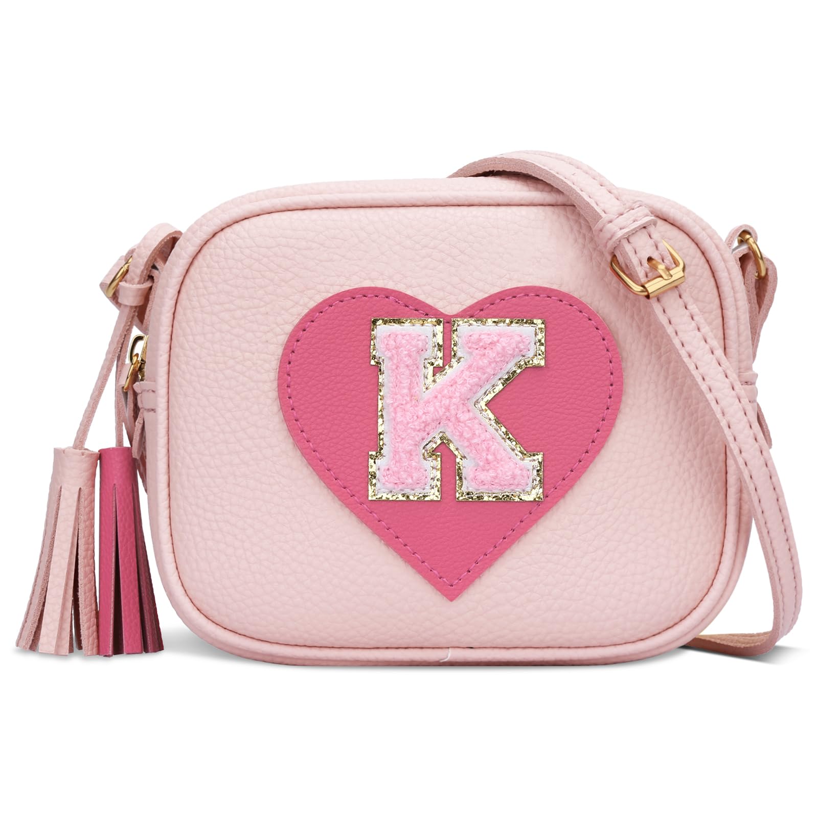 KKXIU Gifts for 3 4 5 6 7 8 Year Old Girls Initial Toddler Purse