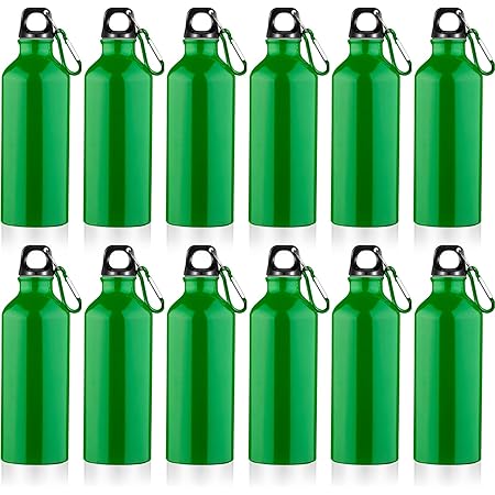 Mimorou 10 Pack Reusable Aluminum Water Bottles Bulk Jordan - View #3