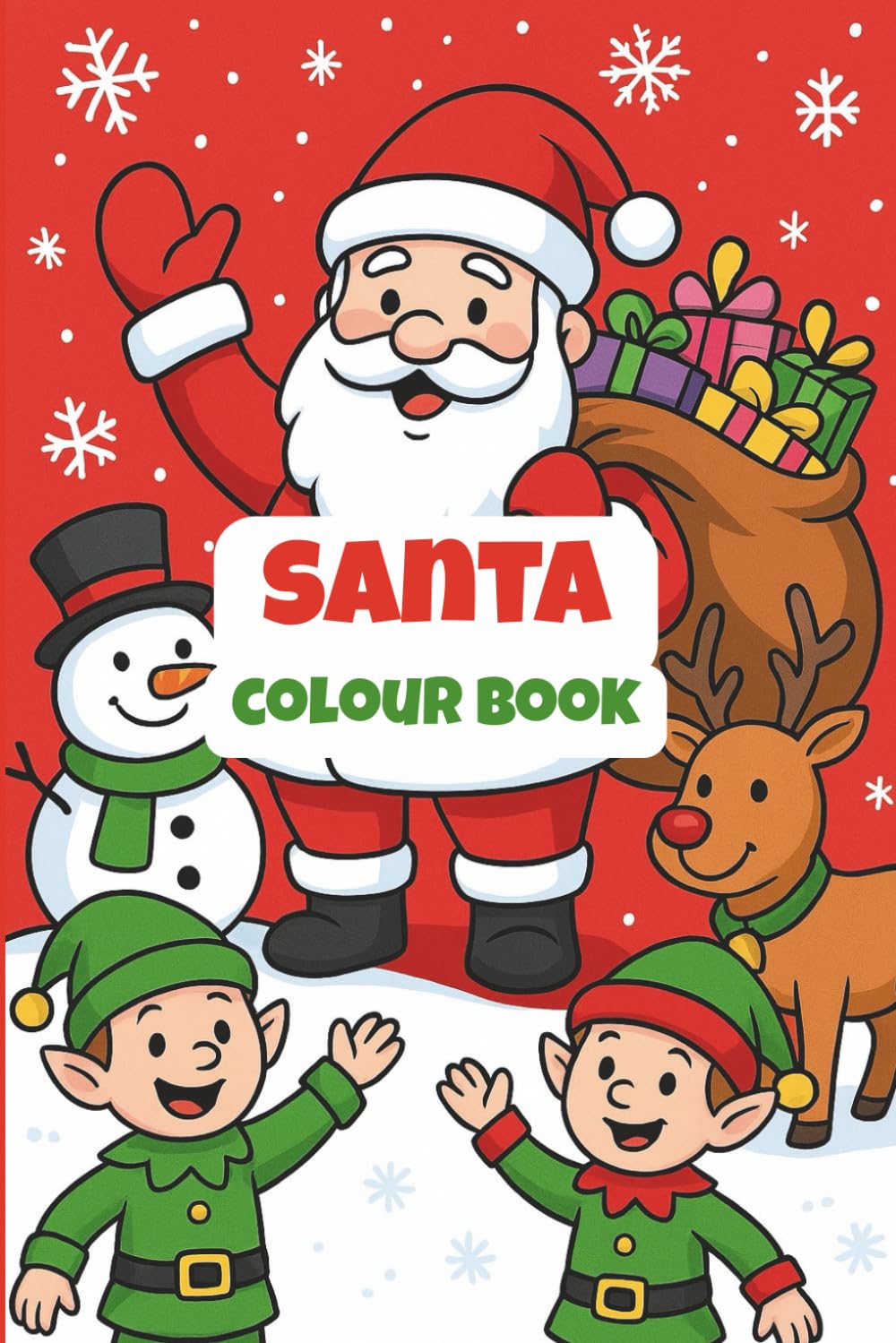 Santa’s North Pole Express: A Magical Christmas Colouring Book for Kids