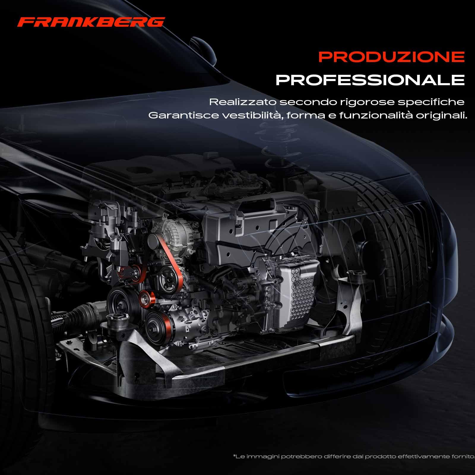 Frankberg Tendicinghia Rullo tenditore Compatibile con Rang.e Rove.r Sport L494 3.0L Rang.e Rove.r Sport L320 3.0L Discovery IV L319 3.0L Rang.e Rove.r IV L405 3.0L Discovery III L319 2.7L LR035493