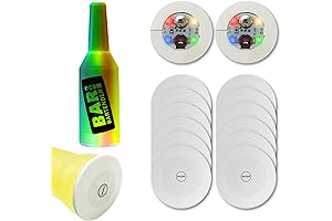 12Pcs LED Coaster, LED Sticker Lights, LED Bottle Lights Cup Holder Lights...