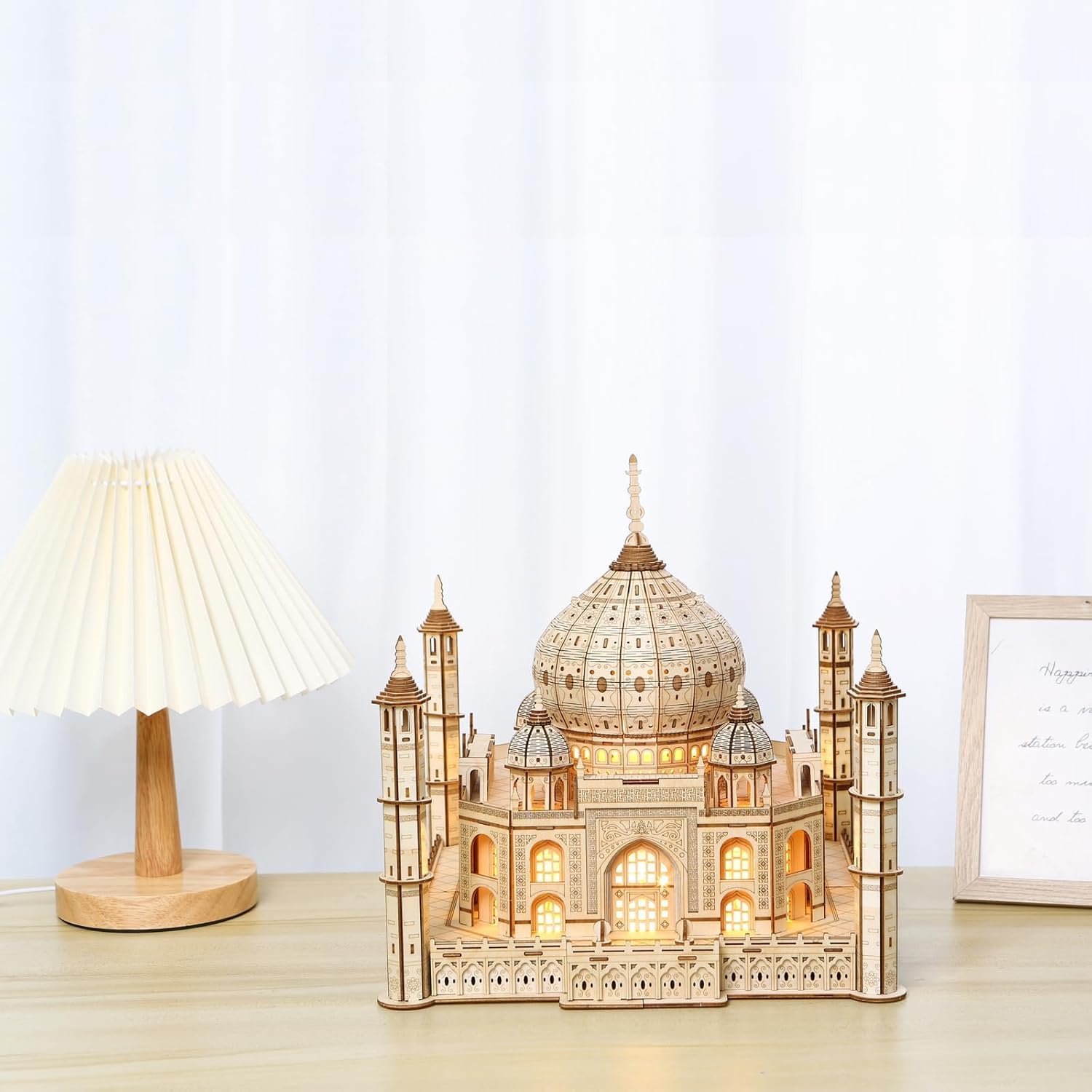 3D Puzzle Modellbausatz Holz Schloss Erwachsene, Vintage Holzbausatz 3D Puzzle, DIY Schloss 3D Holzbausatz Heimdekoration Desktop Spielzeug Erwachsene und Kinder
