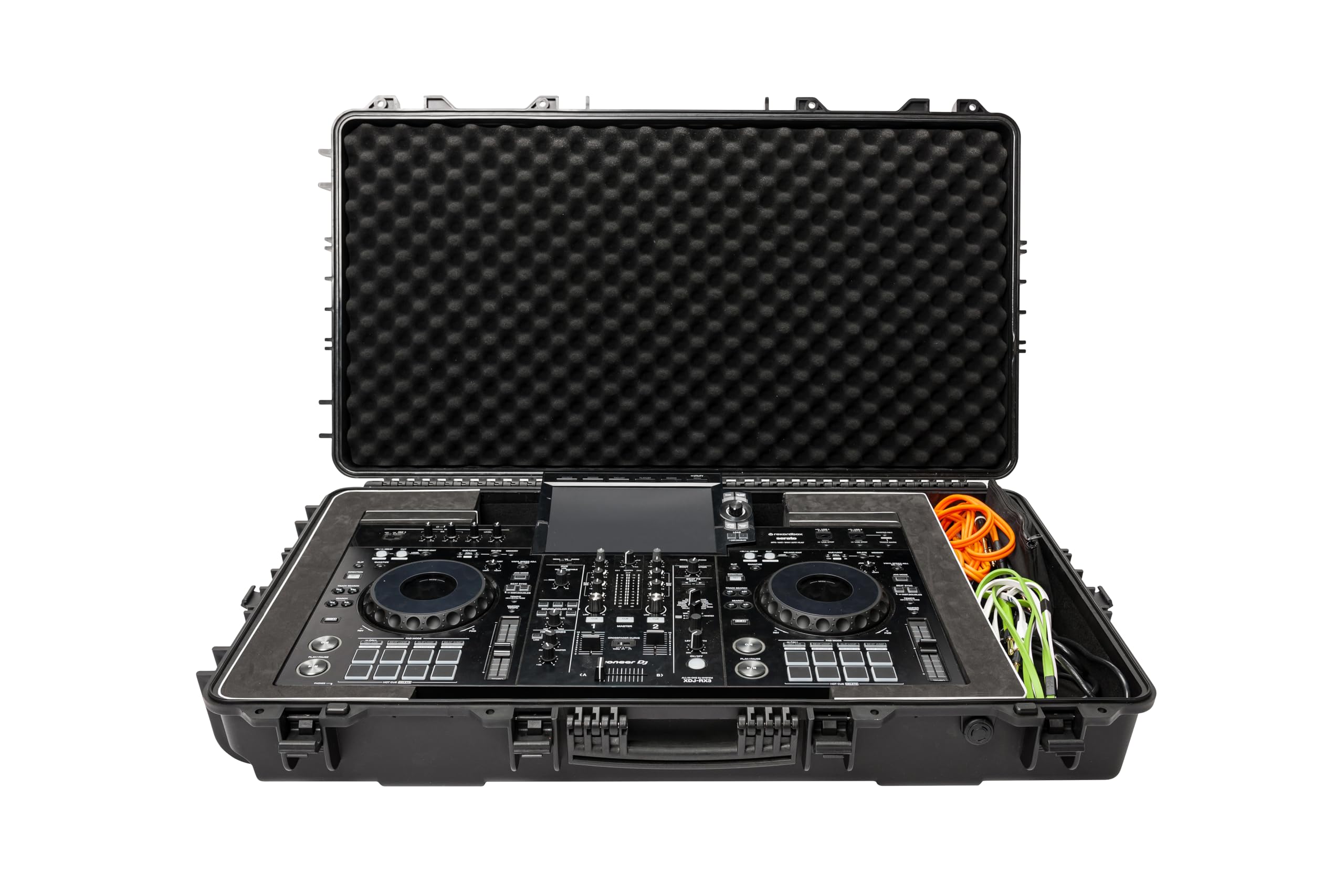 Magma FLXGUARD Hardshell DJ Controller Trolley w/Wheels; Shockproof & Waterproof Lightweight Case Compatible w/DDJ-REV5/7, DDJ-FLX10, DDJ-GRV6, XDJ-RX3, Rane Performer & more for Ultimate Protection
