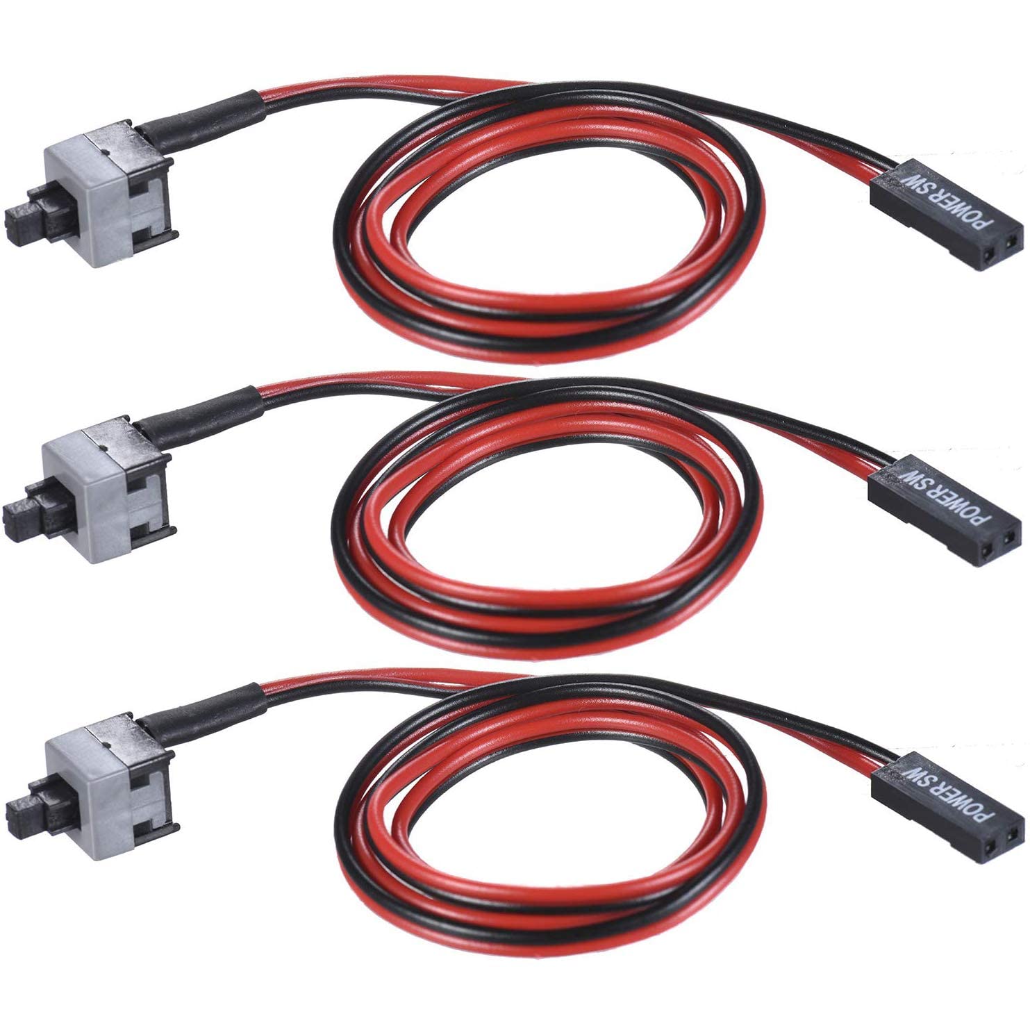 iTellzone 2 Pin SW PC Power Cable on/Off Push Button ATX Reset Desktop Computer Case Motherboard Switch Jump Start: Pack of 3 pc, Wire 48cm (B09MS7G88R) Amazon Price History, Amazon Price Tracker