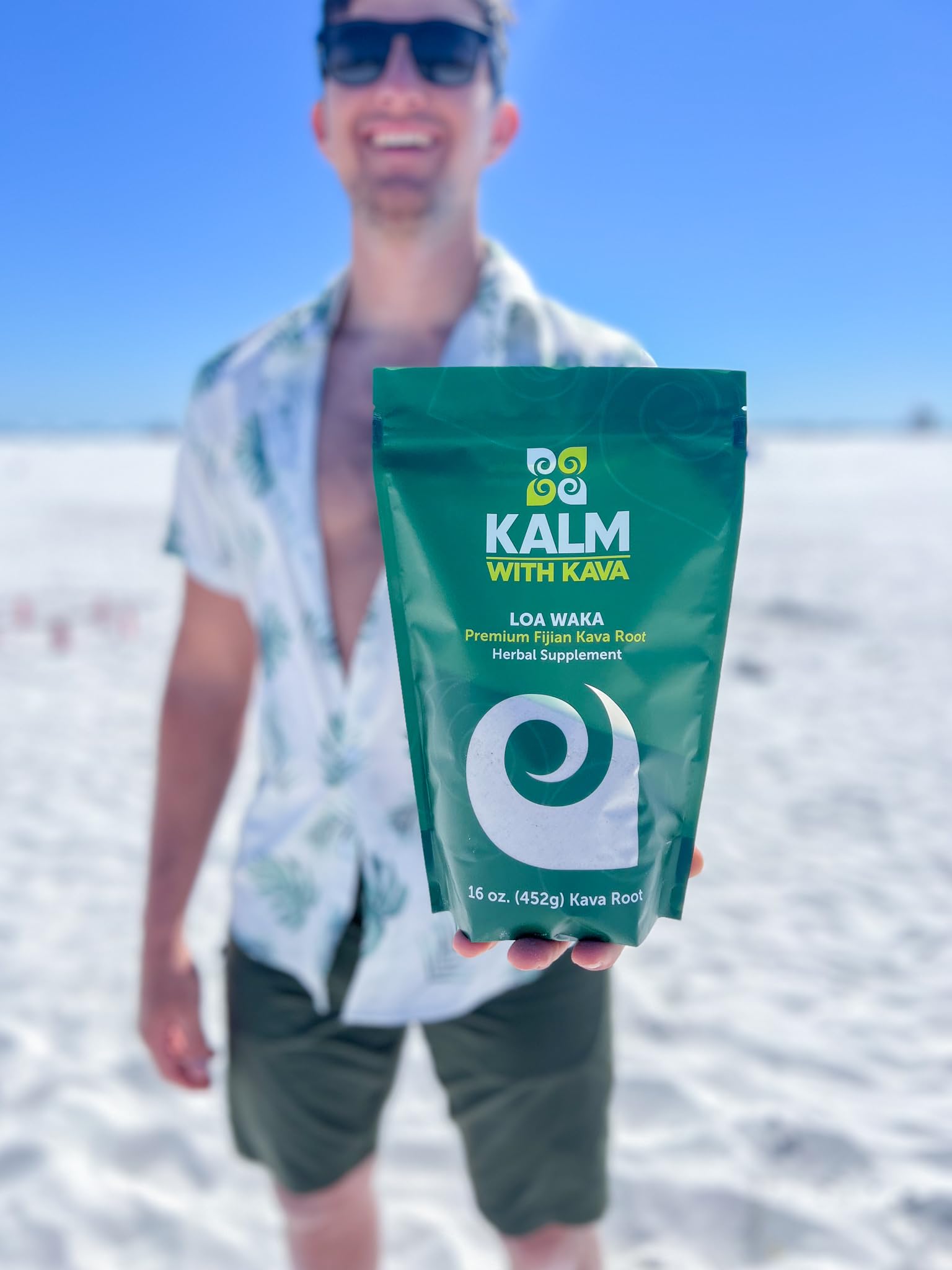 KALM with Kava Loa Waka Traditional Grind (16 oz.) — Amazon image 2