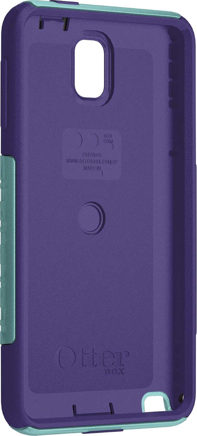OtterBox Commuter Series Case for Samsung Galaxy Note 3 - Frustration-Free Packaging - Lily (Aqua Blue/Violet Purple)
