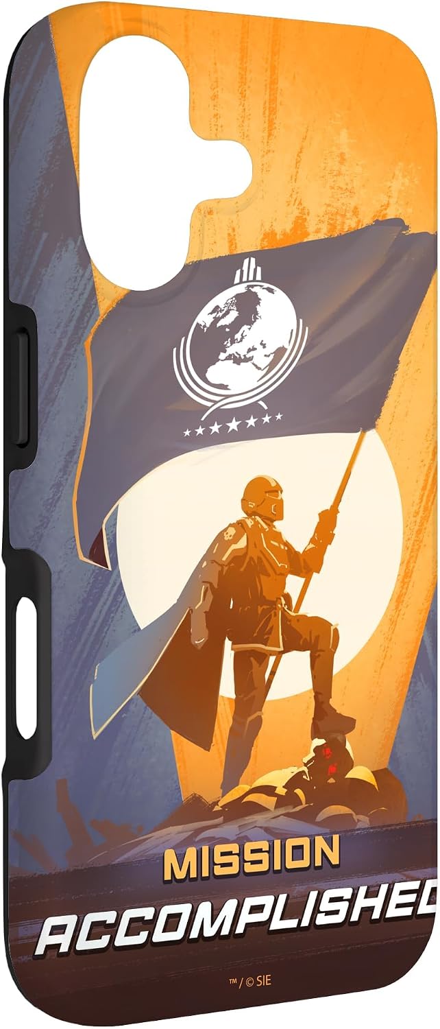 Helldivers 2 Mission Accomplished with Flag Video Game Case for iPhone 17