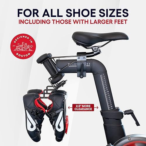 Miniatura 5 de TrubliFit Perchas metálicas de lujo para bicicleta Peloton, color negro, paquete de 2, acero inoxidable