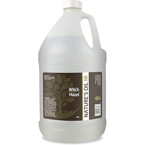 Nature's Oil Witch Hazel, 100% Natural, Fragrance Free (1 Gallon) 14% Alcohol