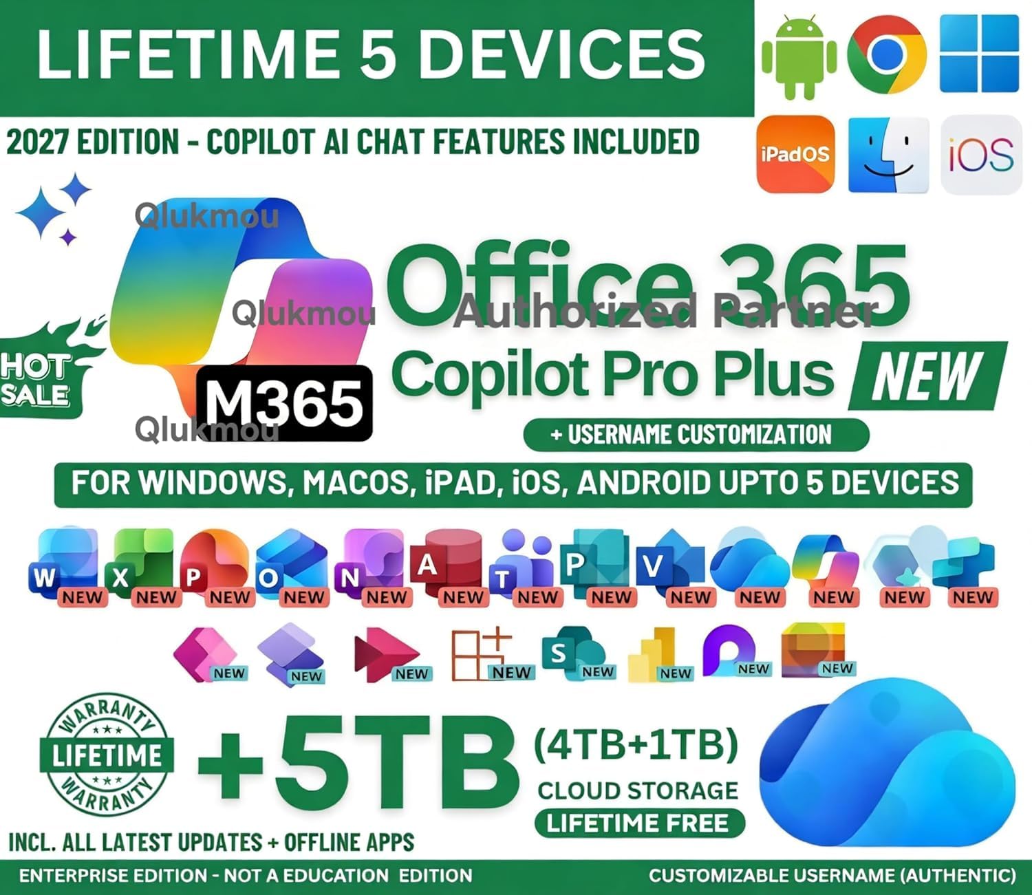 OFFICESUITE 365 Professional Plus Ms 2026 Exclusive Edition Ms Copilot AI with CHAT GPT, Gemini integrated NEW 2026 Edition (5-6 Devices, Lifetime Validity) for Win, iOS, macOS, iPADOS, Android | 5TB Cloud Storage for lifetime | Online Updates & Reinstall Support-image-41