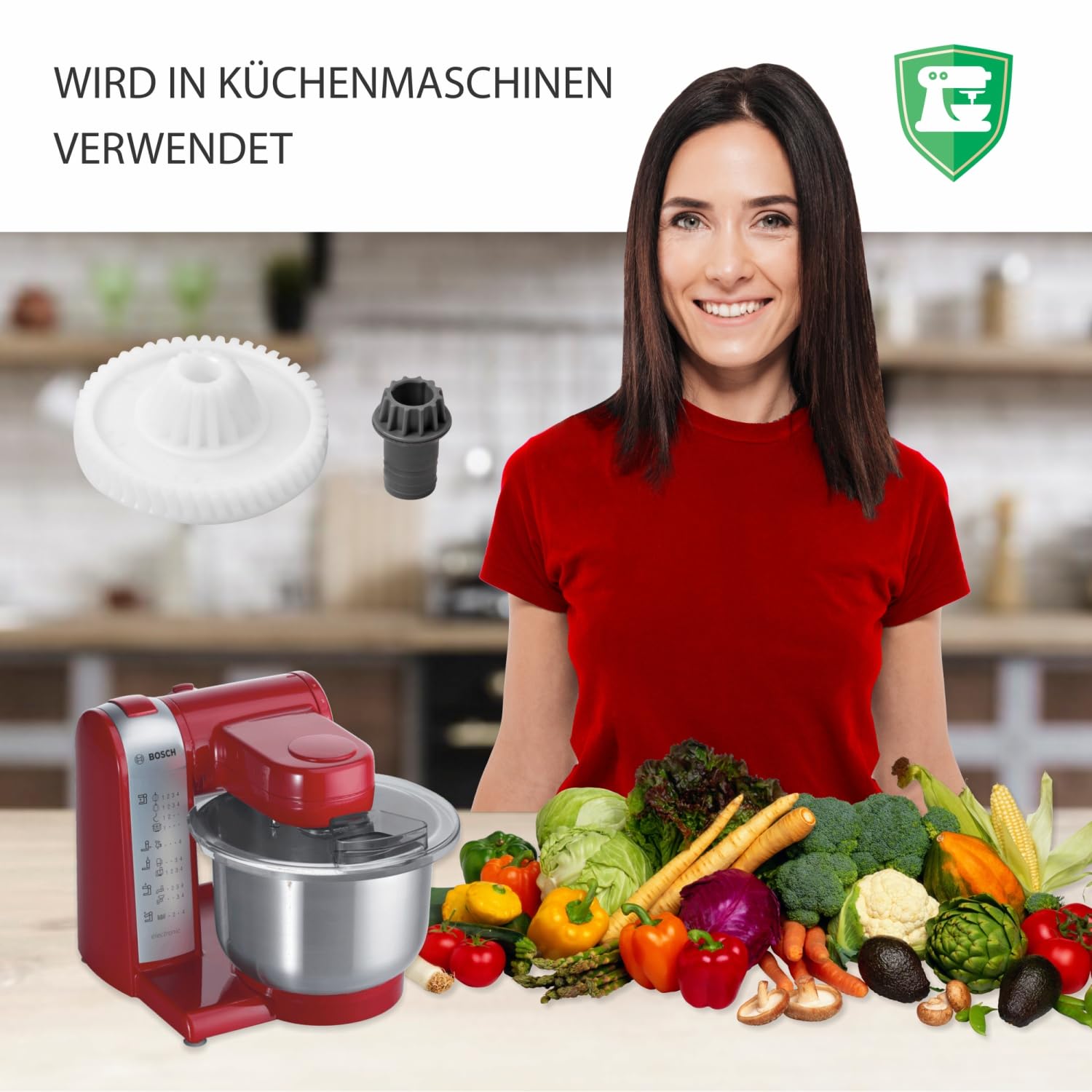 Boîte De Vitesses MONTERAL 00177509 177509 Pour Robot Cuisine Bosch MUM4 MUM5 - Garantie 10 Ans