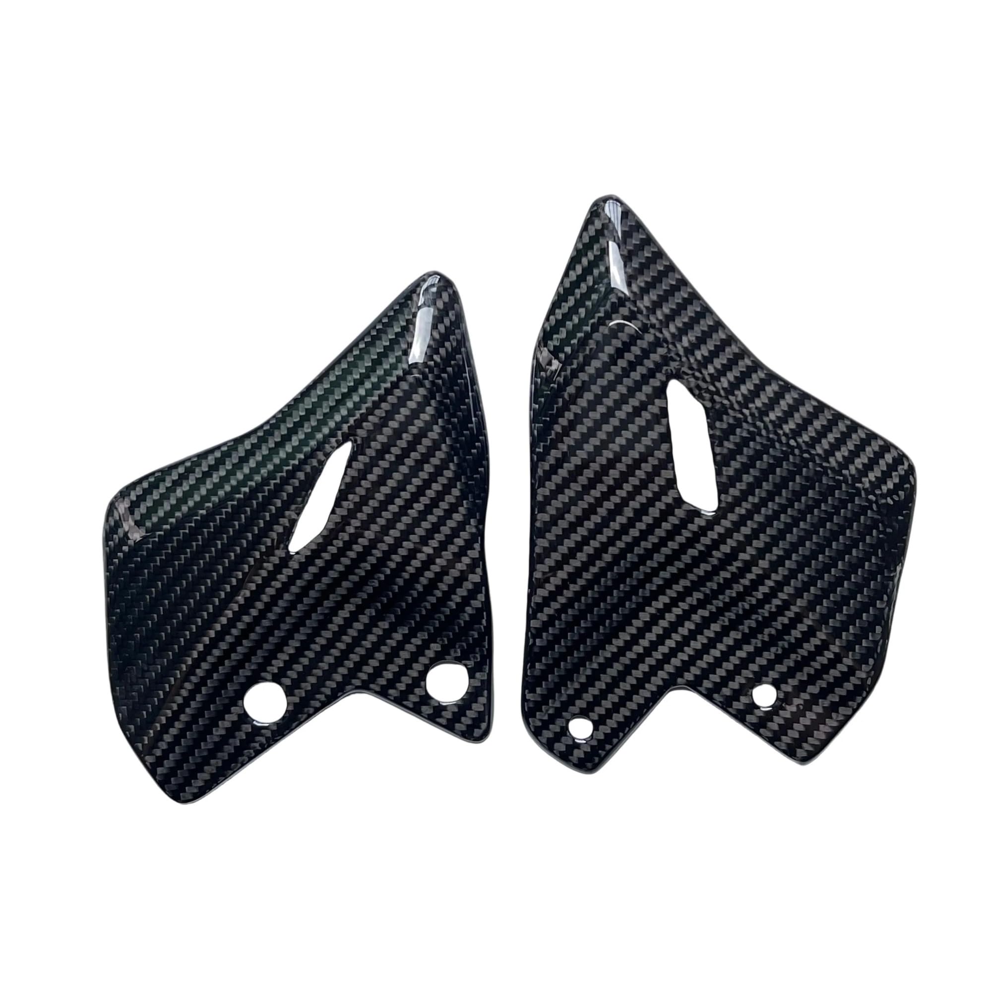 Kompatibel mit Kawasaki Z650 2017–2025 Modifikation: Fersenschutz aus Kohlefaser, hinten montierter Fußschutz, Verkleidung, Motorradzubehör