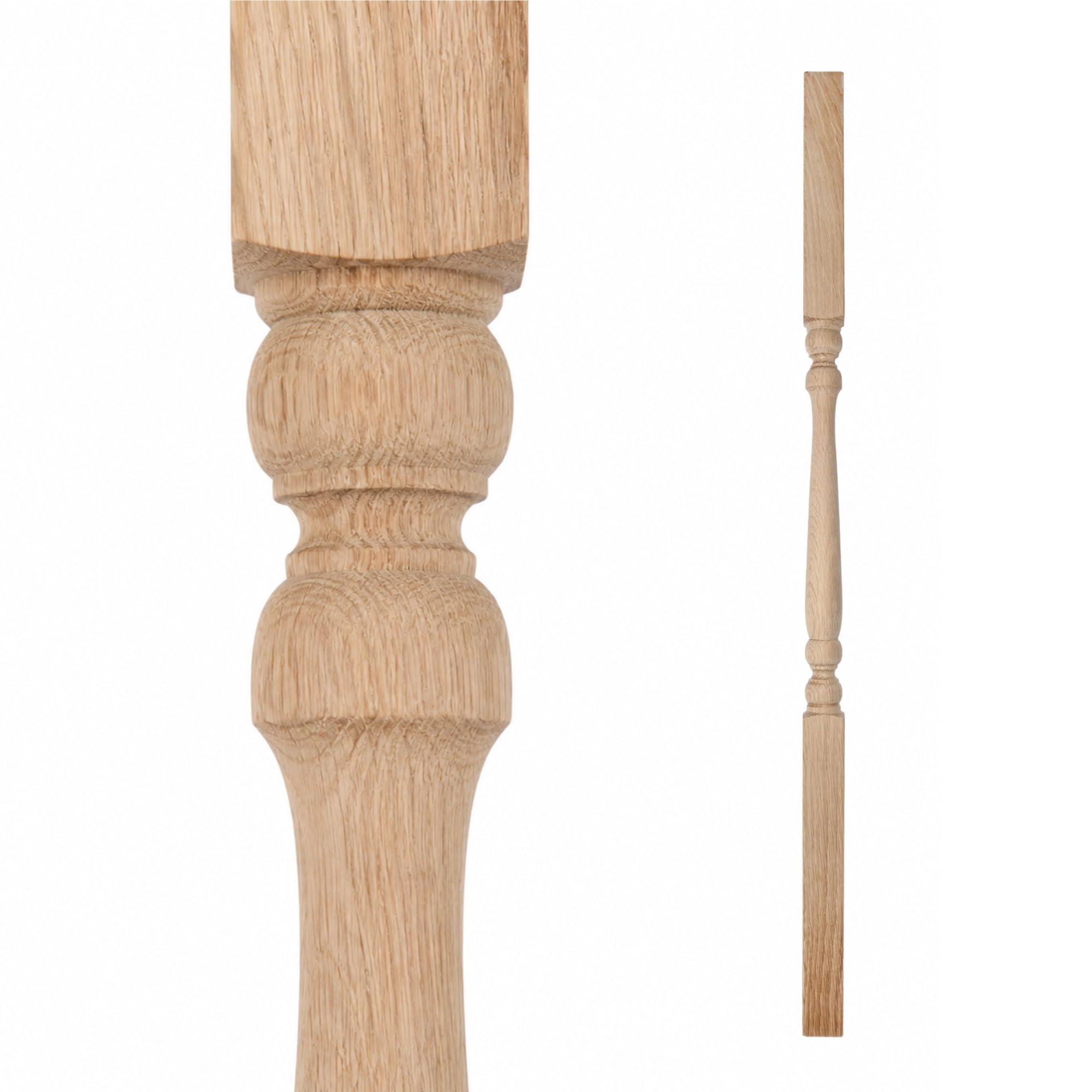 Colonial Stair Spindle 41mm Oak 1100mm Pack of 4 Turned Stair Balusters — image 1