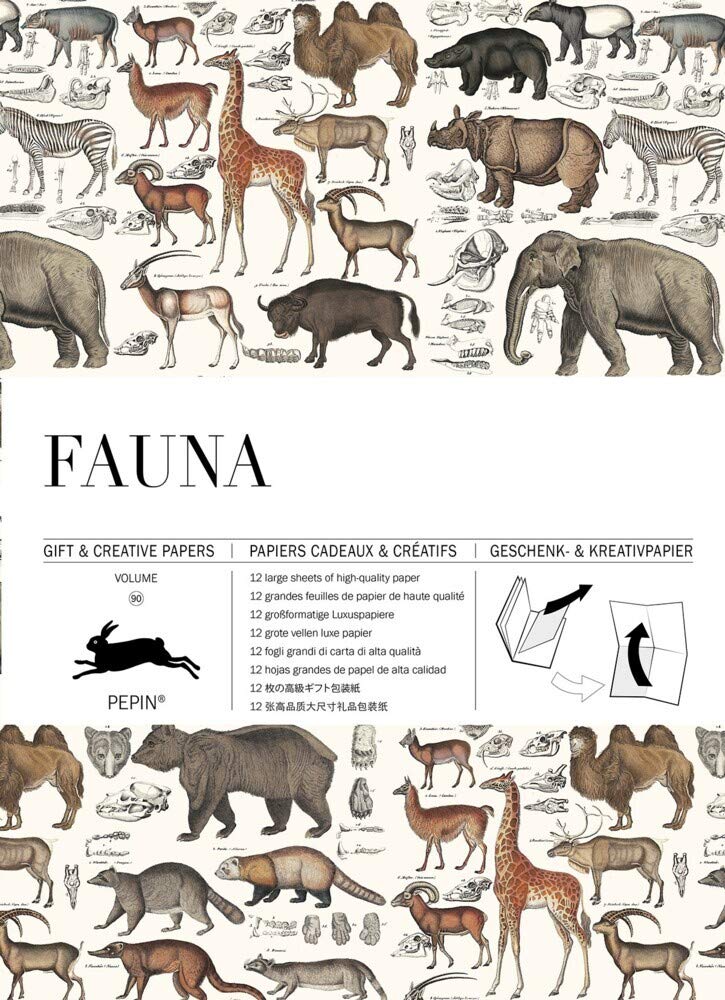 Fauna: Gift & Creative Paper Book Vol. 90 (Multilingual Edition)