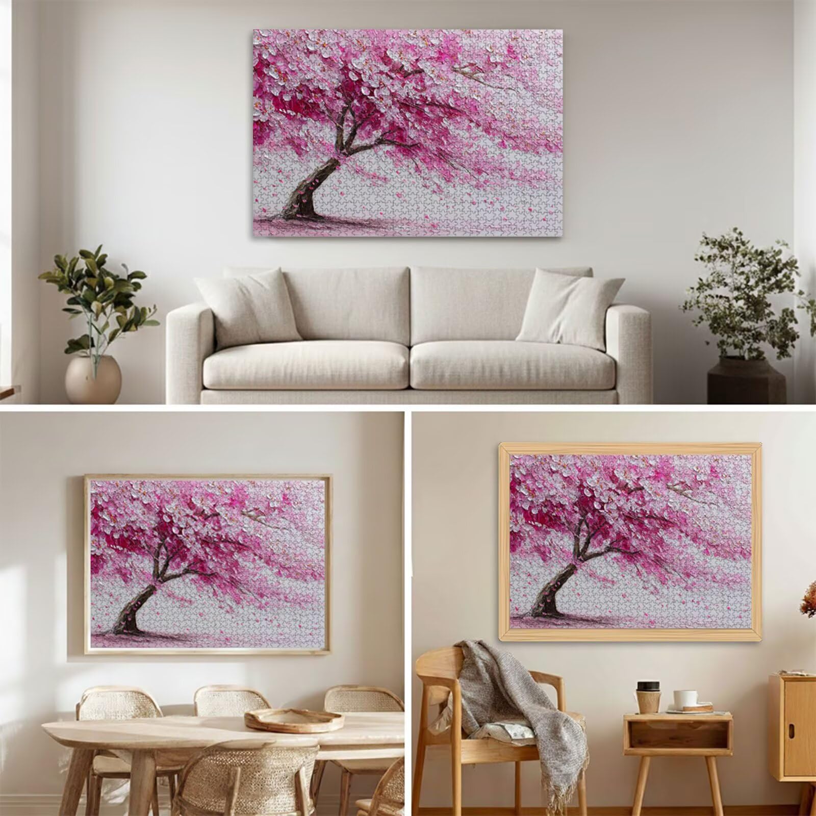 4000 Pezzi Puzzle Adulti - Albero & Rosa - Fabbricazione in Legno Robusto (Forma Classica) - Decorazione Murale con Poster - Prodotto Riservato ad Adulti e 14 Anni in Su (147x105cm) P3#139