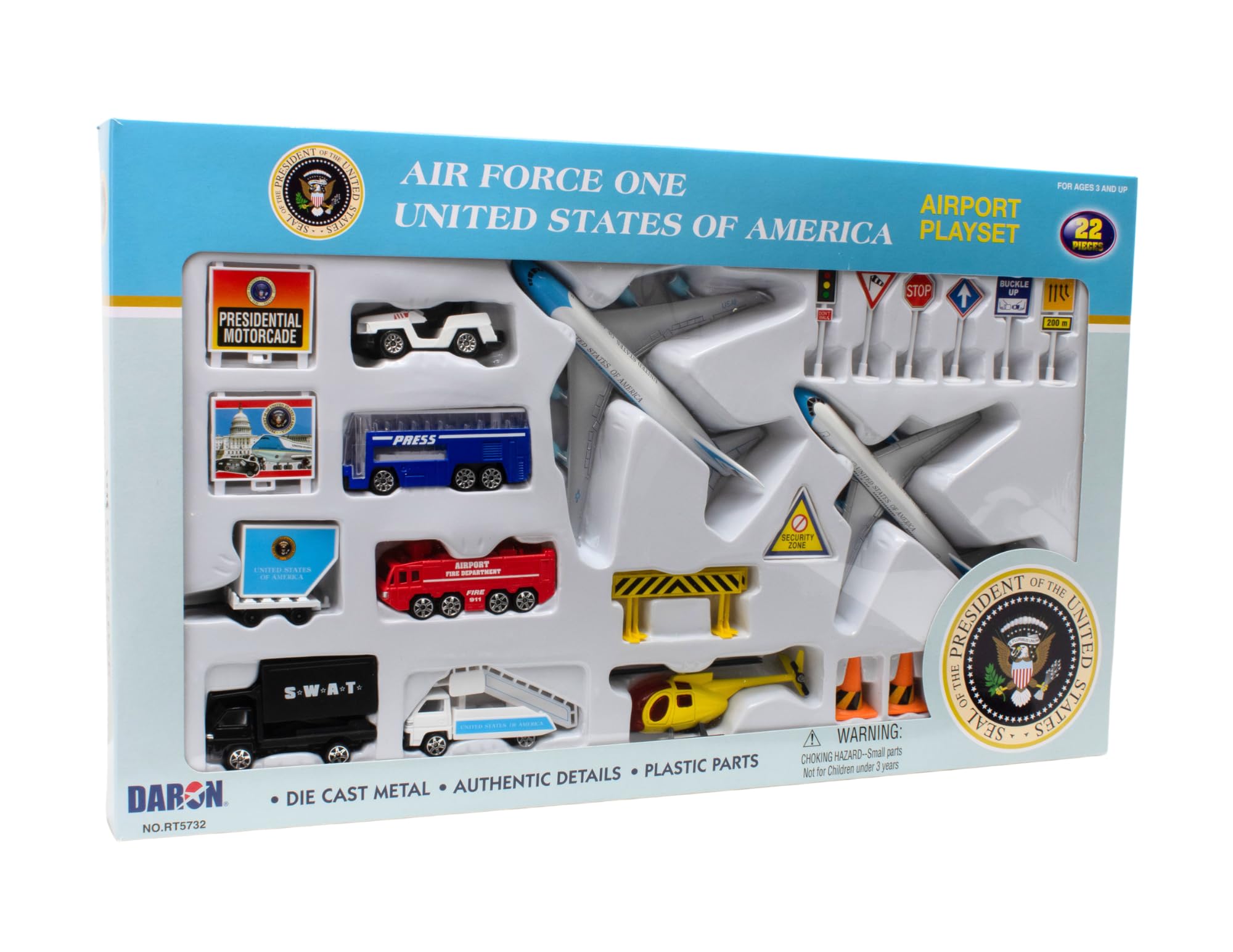 Amazon.com: Daron 22-Piece Die-Cast Metal and Plastic Airport
