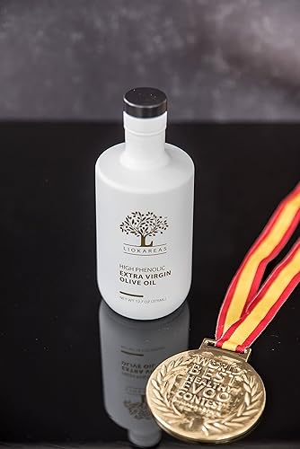 Miniatura 4 de Rx - Aceite de oliva extra virgen alto fenólico, 100% griego, cosecha 202122, orgánico, no transgénico, prensado en frío, acidez ultra baja (.11) -