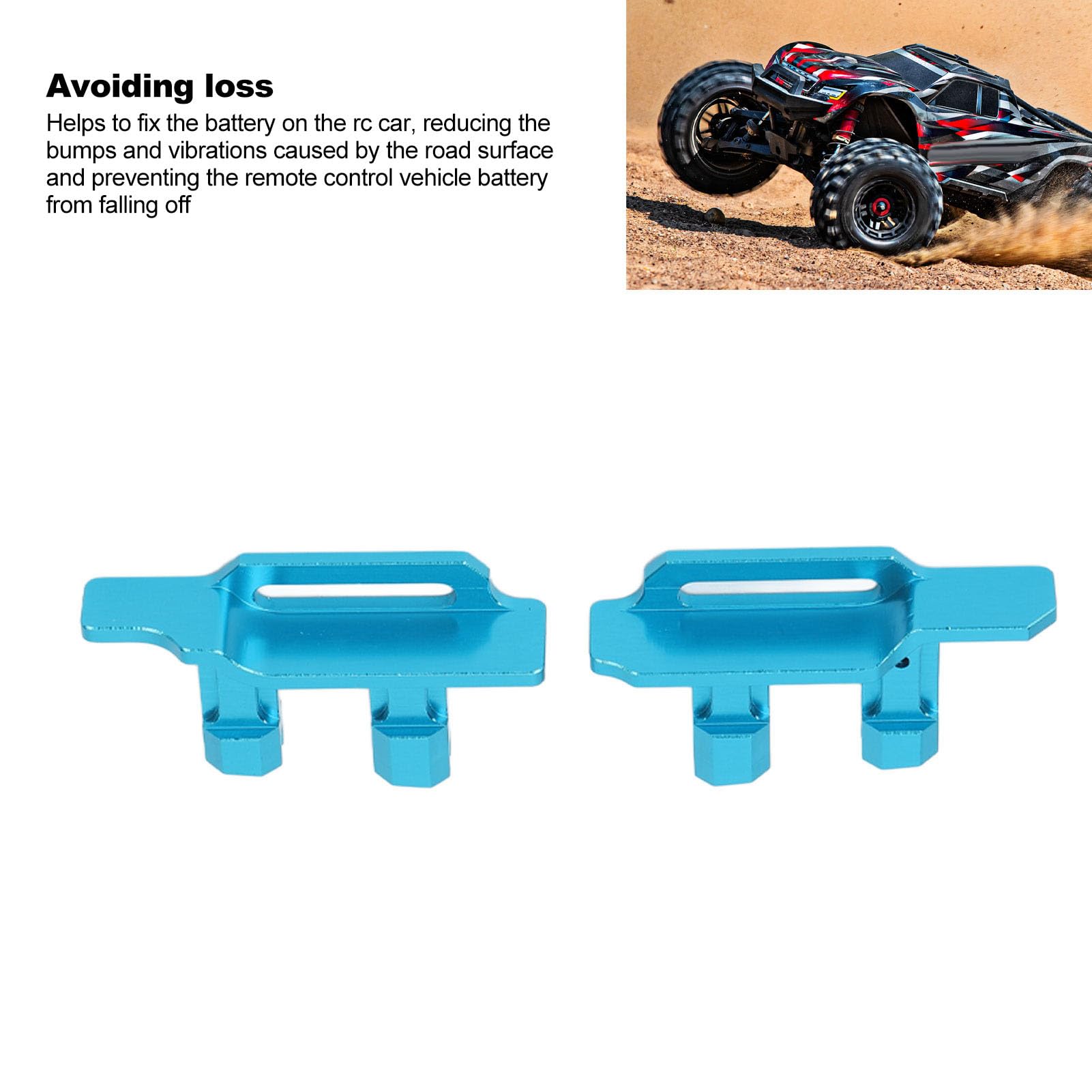 For Traxxas 1/10 4wd Slash LCG Chassis Alloy Aluminium Tall Battery Holder Mount...
