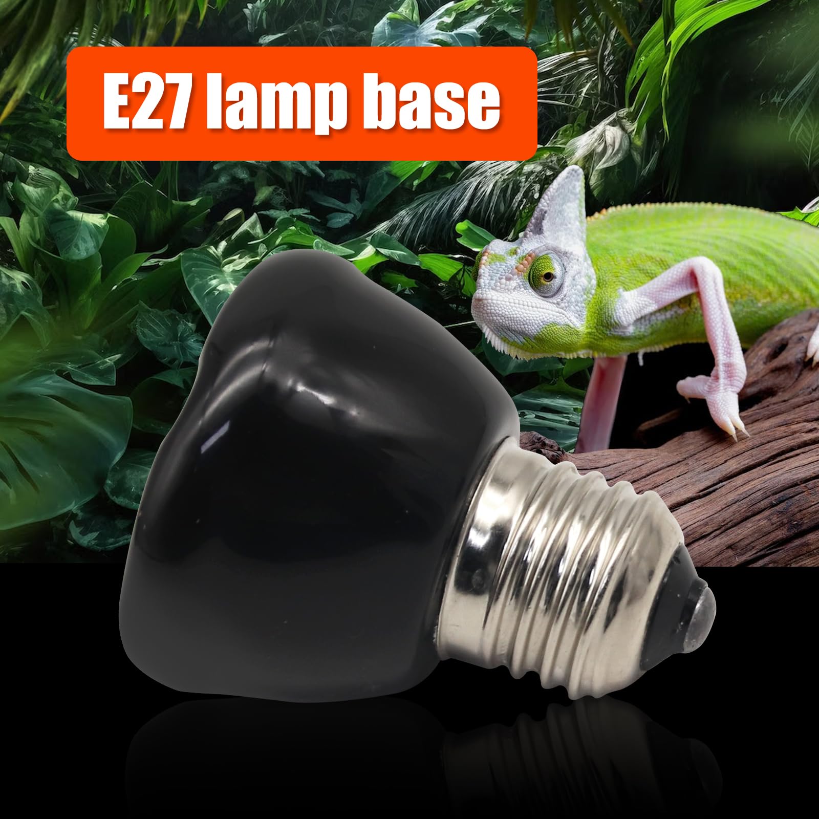 Mini Reptile Heat Lamp, 25w Infrared Ceramic Heat Emitter, No Light Emitting Reptile Heat Bulbs,Ceramic Heat Lamp for Amphibian, Chicken Coop,Cat, Turtle, Snake,Terrarium (2, 100 W) - image 7