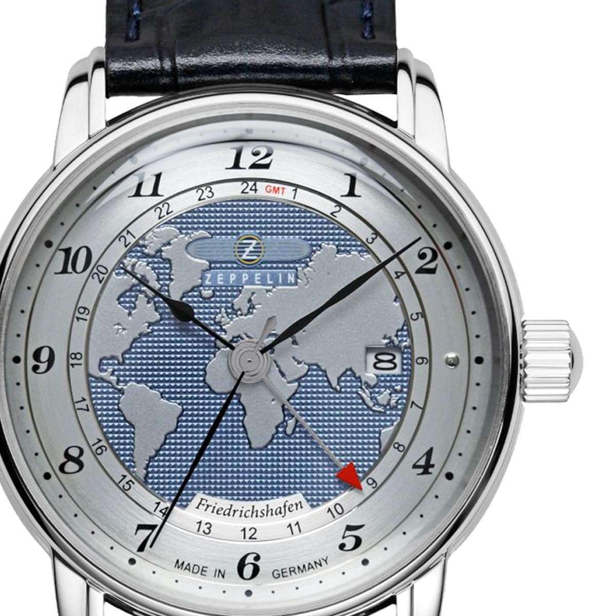 Amazon.com: Zeppelin Z85963 Mens Friedrichshafen GMT Leather Strap