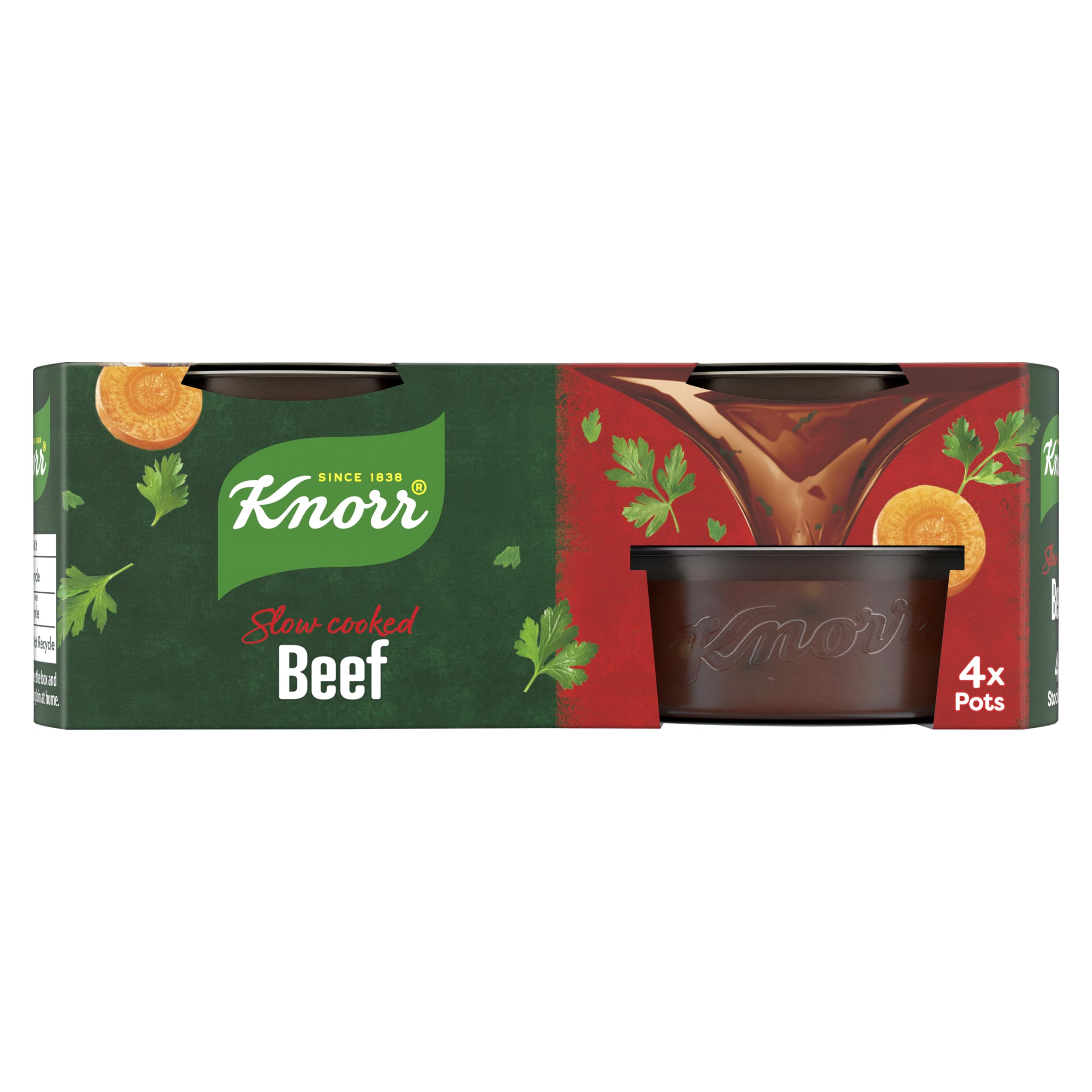 Knorr Beef Stock Pots gluten-free to add a rich beef flavour to your dishes 4x 28 g