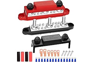 "250A Bus Bar 12V Marine 5/16" Power Distribution Block"