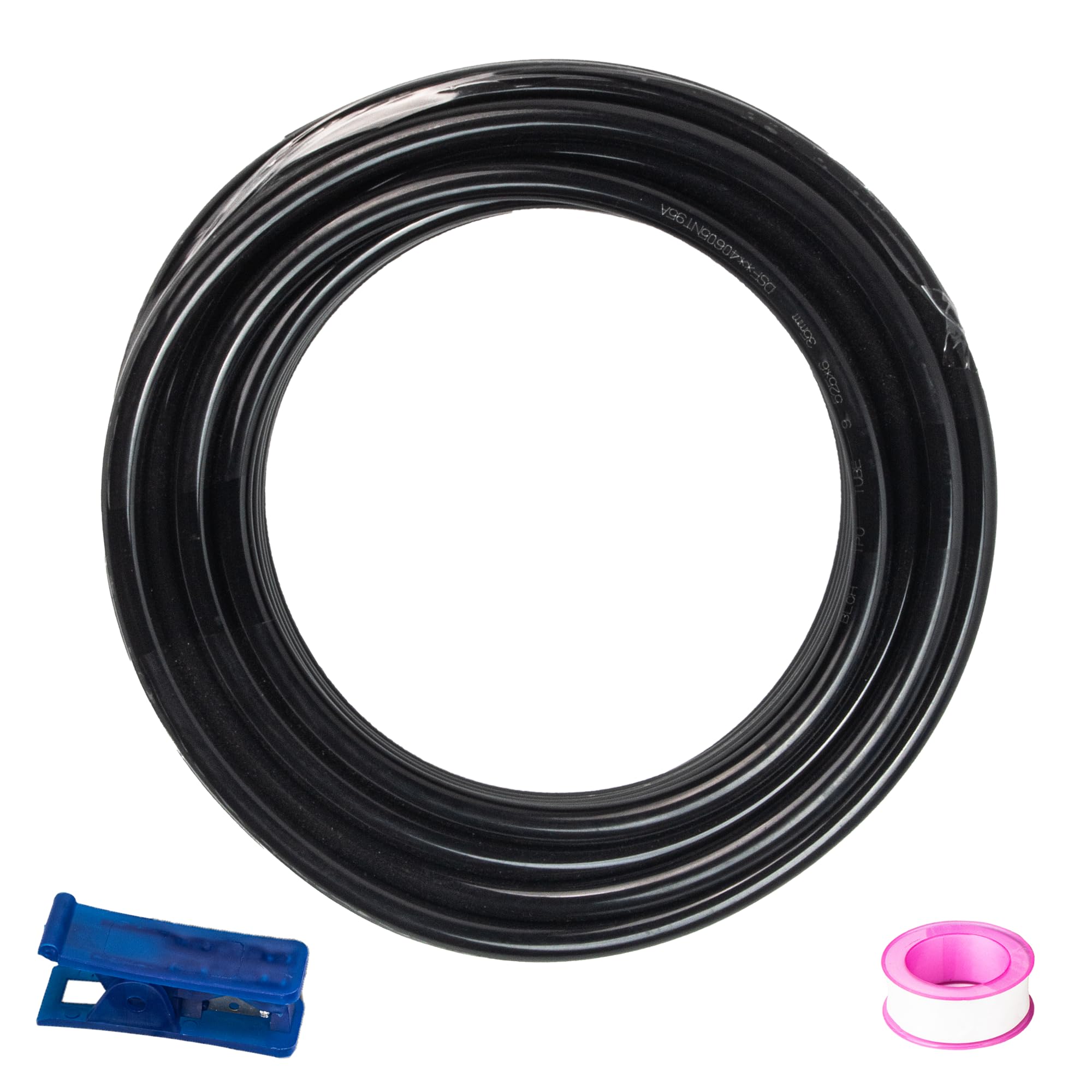 BLCH PNEUMATIC Black PU Air hose Pipe Tube 1/2 Inch OD 3/8 ID 32.8ft/10Meter.（the operating pressure range of 0-100 psi, it is more suitable for