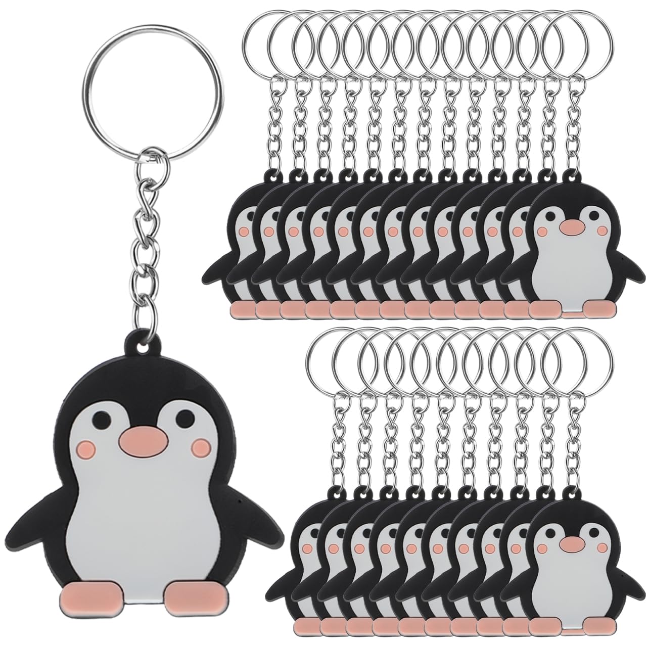 Set di 24 graziosi ciondoli a forma di pinguino, idea regalo per gli amanti dei pinguini