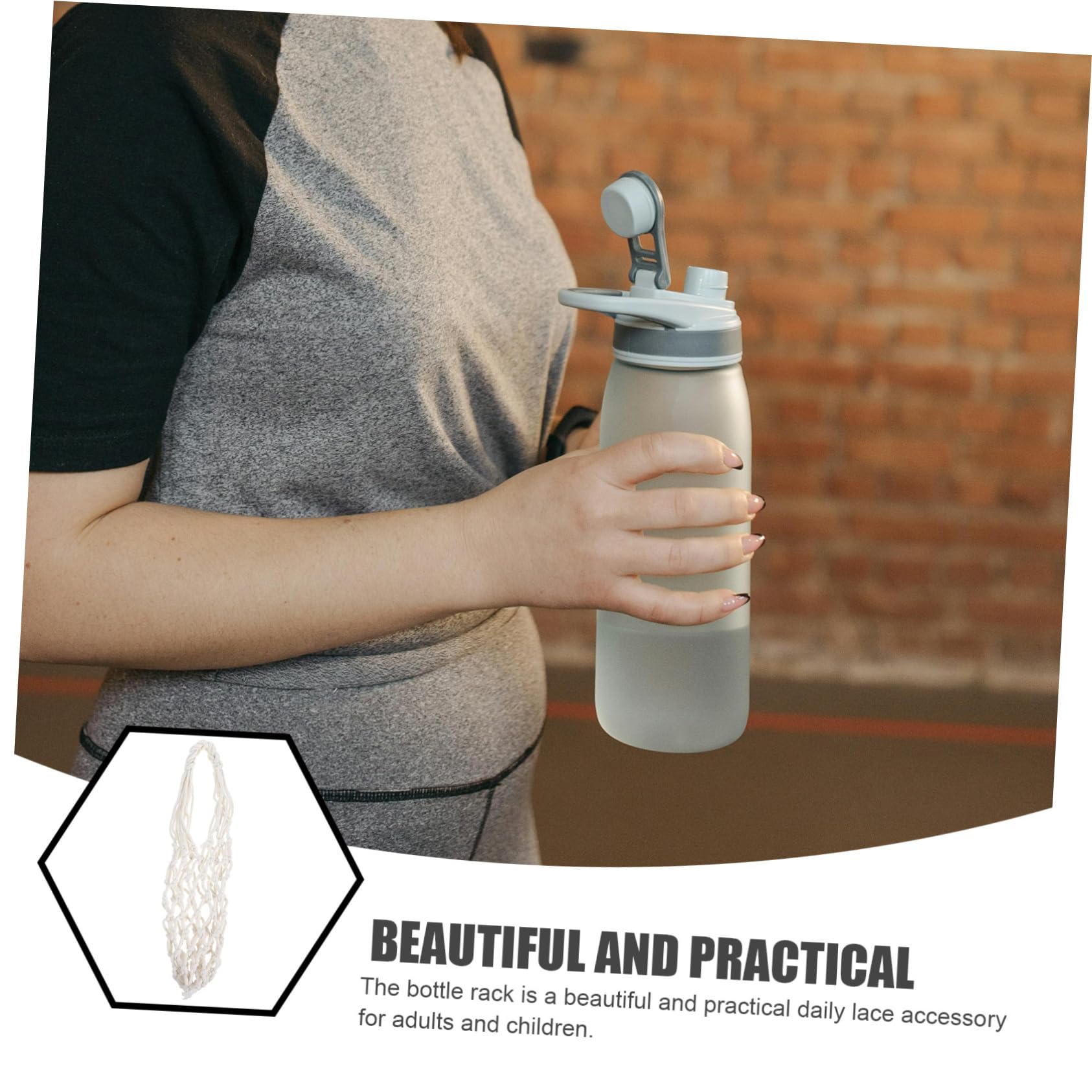 Toddmomy 4stücke Wasserflaschen Tragetasche Leichte Und Langlebige Flasche Mit Netzdesign Für Schule Sport Und Schutzabdeckung Für Trinkflaschen Naturfarbe