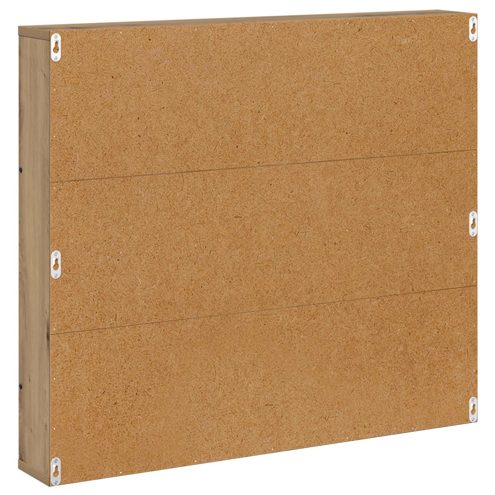 Générique Nowoczesny stojak na czasopisma z drewna inżynierskiego, dębowy stojak na czasopisma, 80 x 12 x 70 cm, minimalistyczny design z regulowanymi półkami, do salonu lub biura, do przechowywania