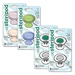 Steripod Clip-On Toothbrush Protector Exclusive Multi Color, 2 Count (Pack of 4)