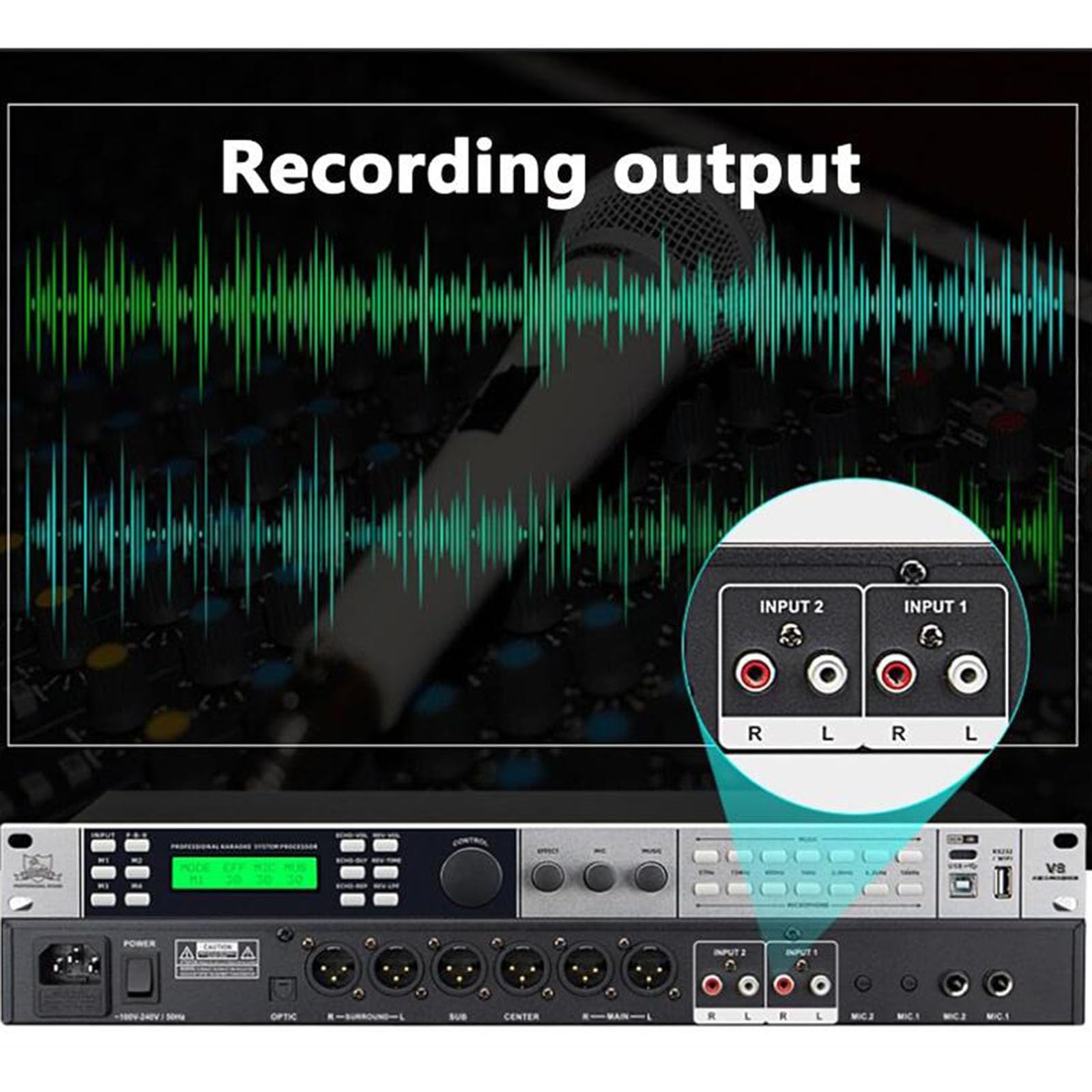 Amazon | ステレオグラフィックEQ、16バンドグラフィックイコライザー