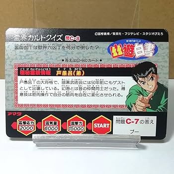 幽遊白書　キラカード　カード　PPカード　未剥がし　アマダ　冨樫義博　希少　レア 幽遊白書 キラカード カード PPカード 未剥がし アマダ 冨樫義博
