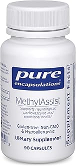MethylAssist 90's - B Vitamin Complex - Methylation Support* - Heart Health & Brain Health - Non-GMO & Gluten Free - 90 Capsules