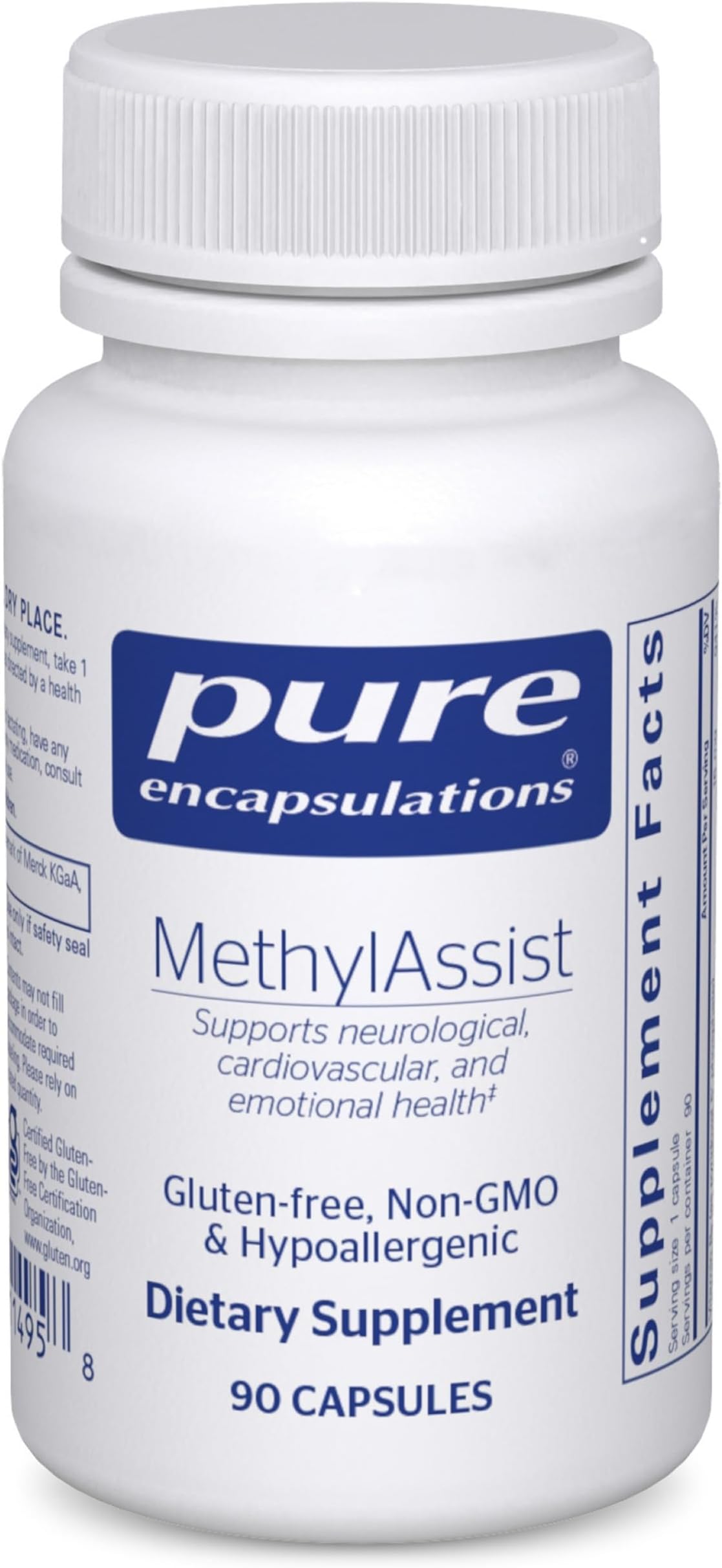 MethylAssist 90's - B Vitamin Complex - Methylation Support* - Heart Health & Brain Health - Non-GMO & Gluten Free - 90 Capsules