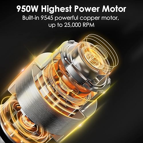 Miniatura 4 de Anthter Licuadoras profesionales para cocina, licuadoras de encimera de alta potencia de 950 W, licuadora de batido de encimera de acero inoxidable,