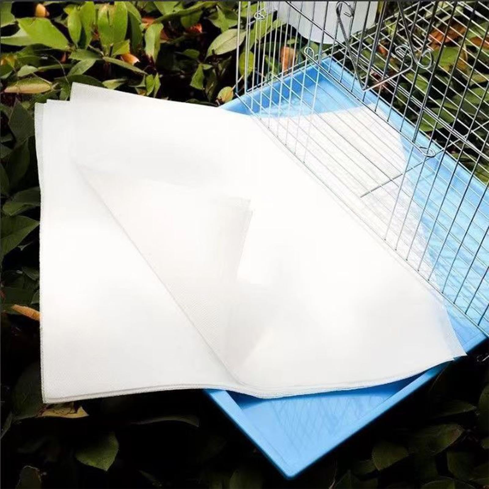 100 fogli assorbenti per gabbie di pappagalli, per animali domestici, per rettili, criceti, conigli