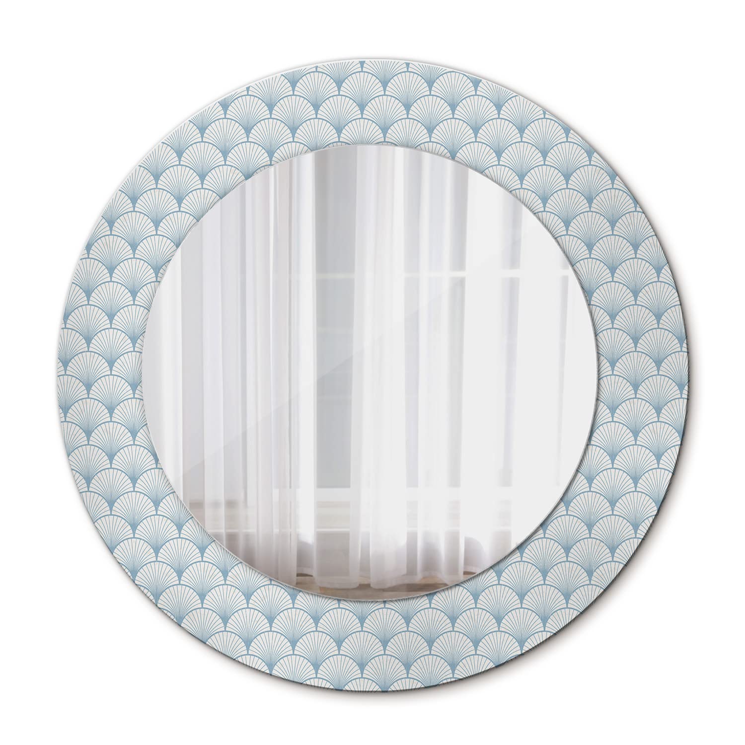 Miroir Bricolage Intérieur Tulup Ø50 cm en Verre Rétro Japonais