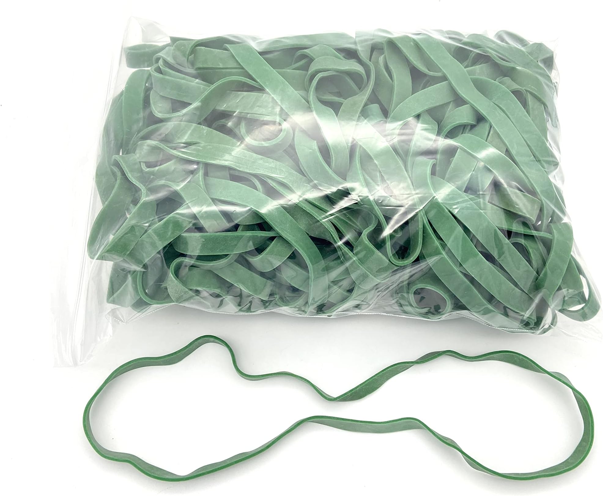 Elastiques Caoutchouc Verts - 120mm X 1.7mm - Sac De 1kg