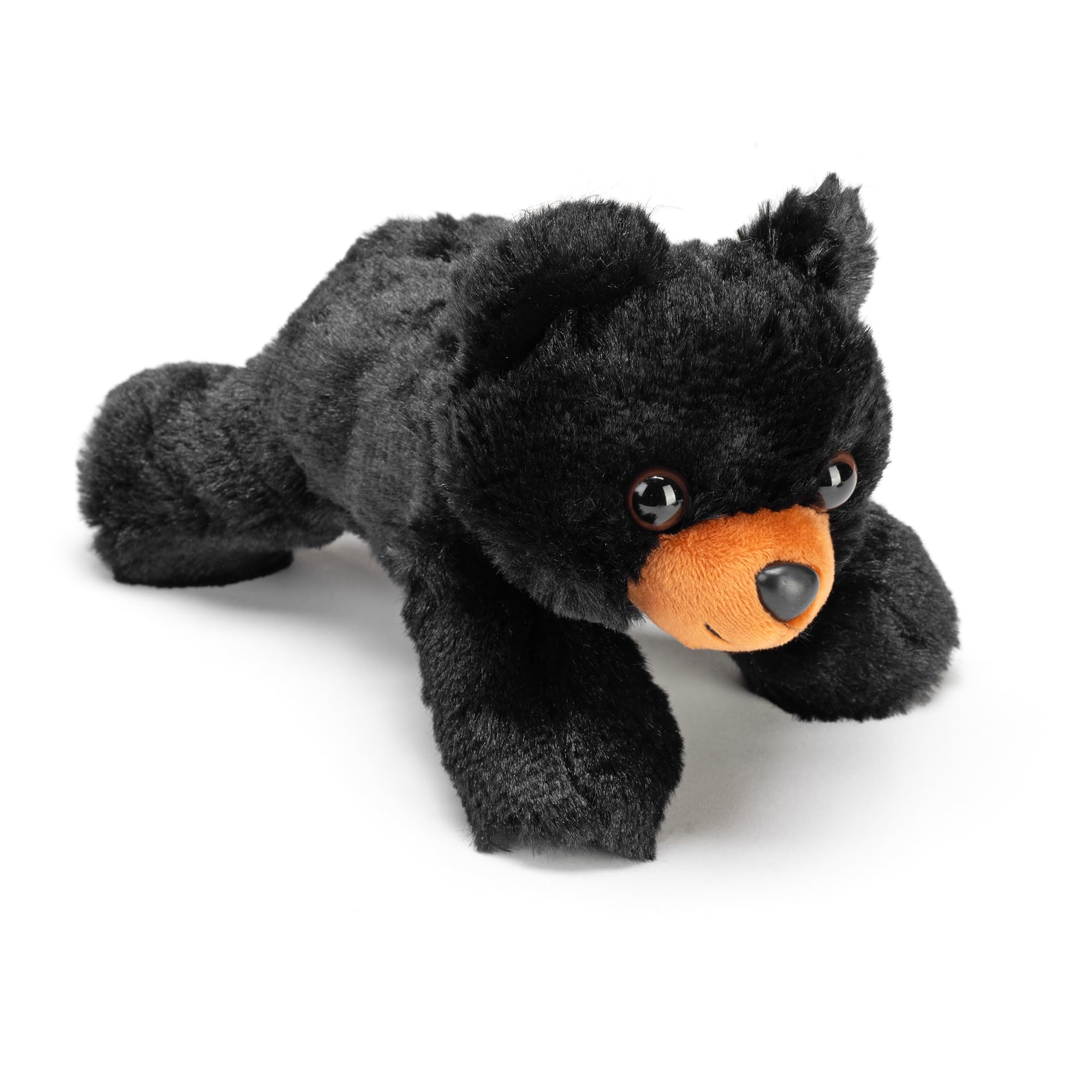 Wild Republic Black Bear Plush, Stuffed Animal, Plush Toy, Gifts for Kids, Hug'Ems 7" , Bear Black