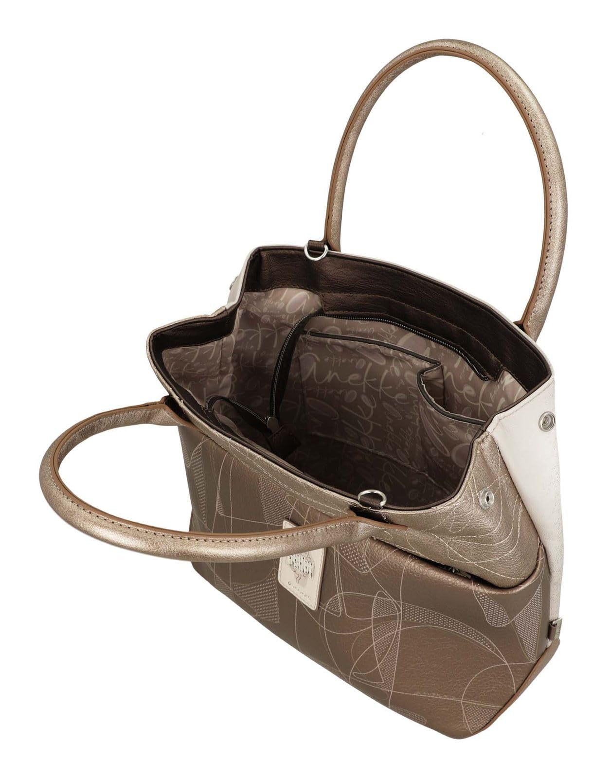 Anekke bolso bandolera Sophia Short Handle Bag Multicolor crema